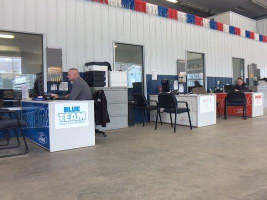 Service Appointment Check-In Desks