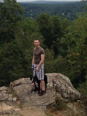 Thanks to Frank, Shaemus enjoys hiking with us and we are worry-free regarding his behavior with us and other hikers/dogs!