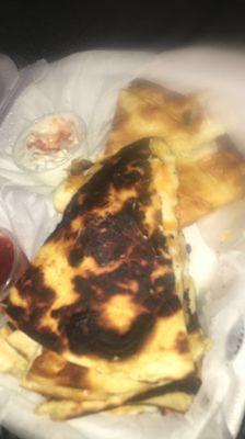 My quesadilla from brook line & dinner tonight was the worst one I've ever had !!! Completely burnt !!!