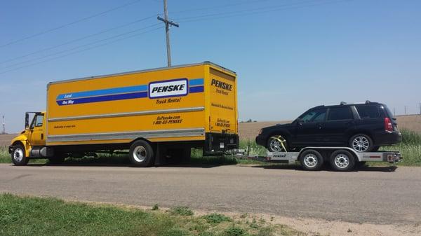 Stranded for the 1st time 45 min south of Dodge City, KS. It was 105 that day!