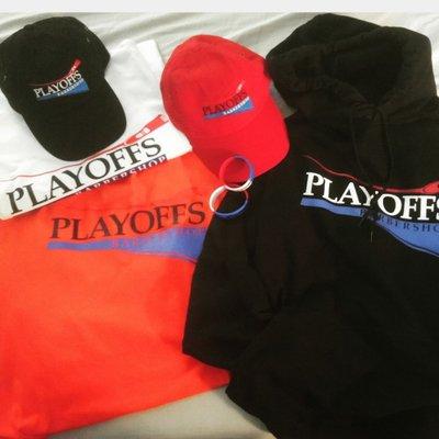 Playoffs attire only available at Playoffs Barber Shop