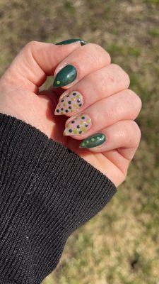 Stiletto St. Patrick's day nails