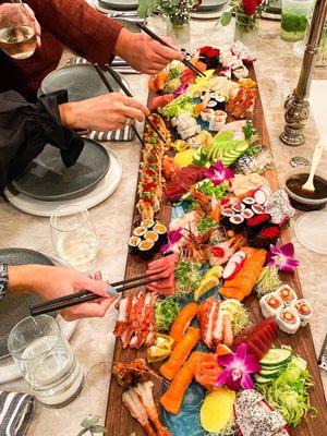 Sushi chef catering at home