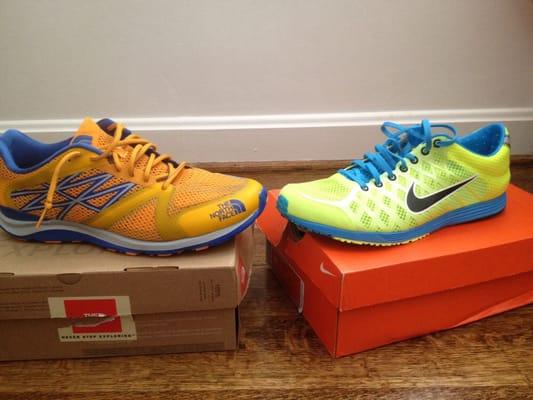 Last year's Nike Lunarspider and North Face Hyper Track Guide: $50 each!