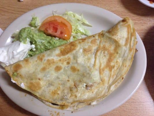 Vegetable quesadilla