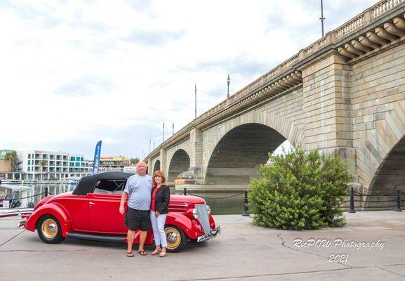 My 1936 Ford convertible! We love our hot rods here in Lake Havasu!