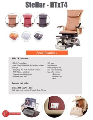 STELLAR WITH HTXT4 For more information, please contact T4 Spa 888.502.8307 #pedicurechair #gooddeal #coolstuff