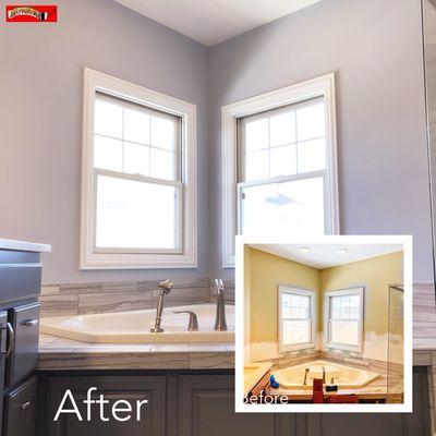 Awesome transformation for this master bath & our great clients.