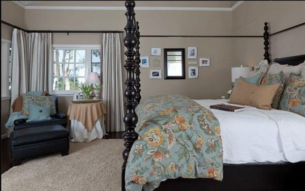 Bedroom from a transitional home