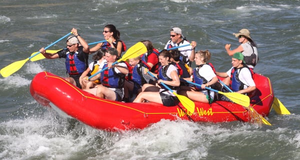 Family Whitewater Rafting trip - cold water but very fun day!