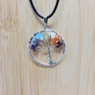 Chakra Tree of life necklace