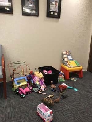 Kids play zone in the waiting room