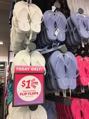 $1 flip flops!