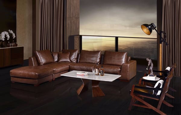 Leather sofa