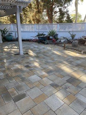 Paver patio