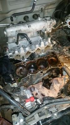 valve job over heating  head gasket