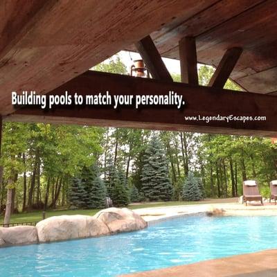 Legendary Escapes Swimming Pools, a Michigan Swimming Pool Builder. Building pools that match your personality.