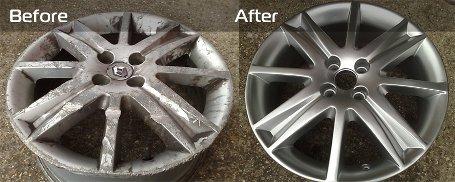 We repair alloy wheels back to OEM specs. Curb rash repair. Straightening and crack repair. Custom colors too.