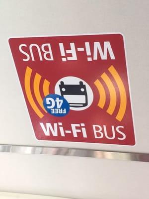 Seattle, WA - Rapid Ride Bus has Free 4G wifi !