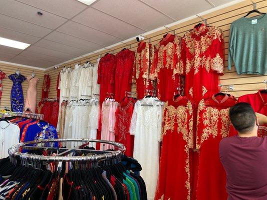 New inventory for Wedding Ao Dai. Traditional Vietnamese wedding Dresses. For men and women. Size ranges from S to 7XL