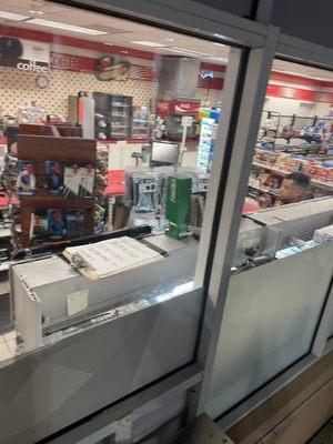 Cashier area