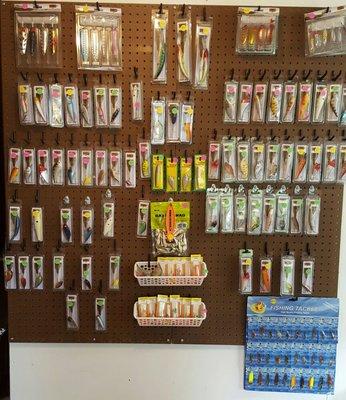 Lures ranging from $1.50-$4.00 (depending on size)