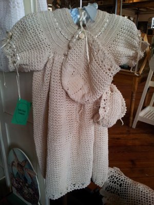 Handmade Crocheted Christening Gowns