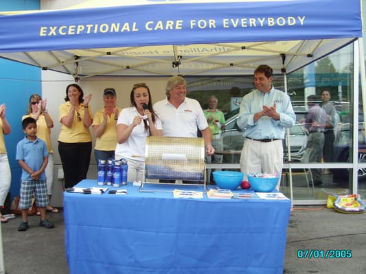 Ron raffling off a Honda Accord to benefit Health Alliance Hospital in Leominster, MA.