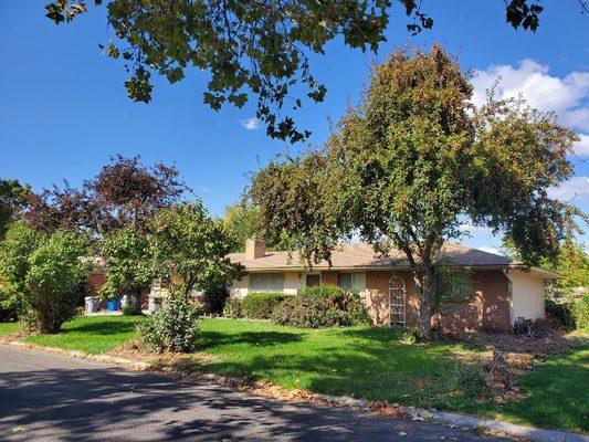 This is an after picture of this residence in Boise. You could not see the house before we started.