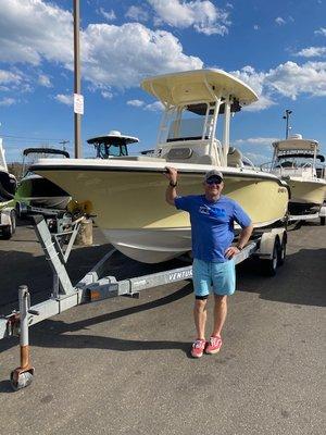 The new 2024 Key West 219 FS. This vessel is our newest camp and summer charter boat. Come join me and my staff out on "Cold Play!"