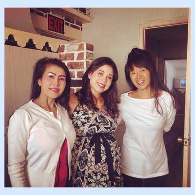 Great staff (I'm in the middle of these two amazing massage therapists).