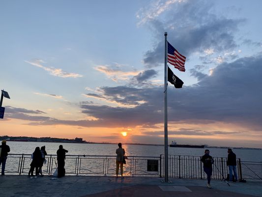 Sunset on American Veterans Memorial Pier