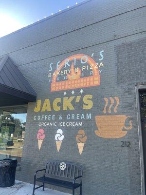 Sergio' Pizza. Jack's Coffee & Ice Cream