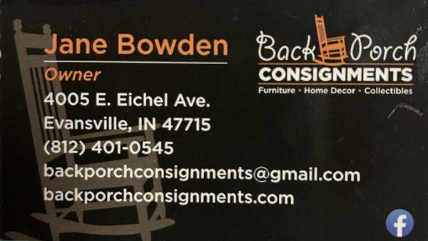 Back Porch Consignments