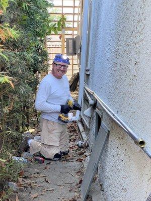 Meet our Electrician Vitaly! Serve with smile on our faces.