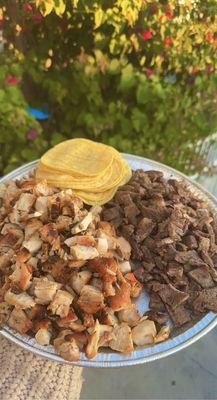 Asada and Chicken Platter.