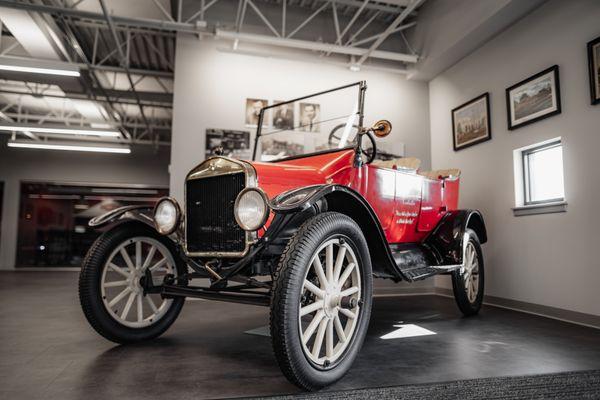 Frederic Roofing's first company vehicle