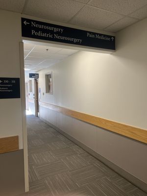 Corridor and entrance to MGH Pain Clinic