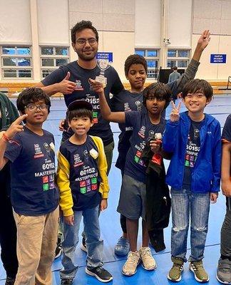 Winning Innovation Project Award in FIRST LEGO League Competition