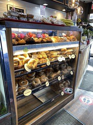 Bagel and pasty display