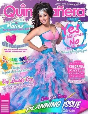 Quinceanera Magazine cover - Hair and Makeup by PHS.