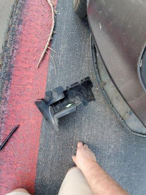 This was loose in the engine bay, it was a radiator baffle.