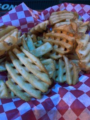 Waffle fries