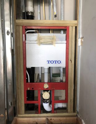 Installation of TOTO Wall Toilet