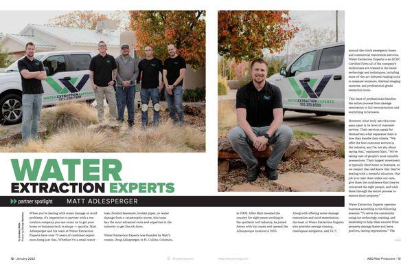 Water Extraction Experts was spotlighted in ABQ Real Publishers