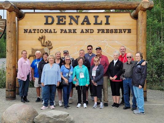 One of our Alaska group tours visiting Denali National Park. With over 6 million acres of wild land there is much to explore!