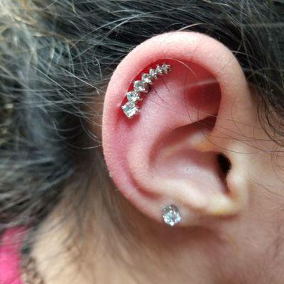 Helix piercing