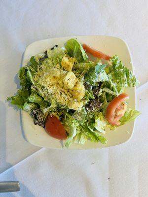 Side salad w/ seafood linguini