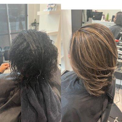 Color, cut, and style