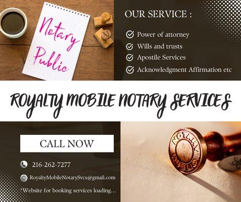 Royalty Mobile Notary Services